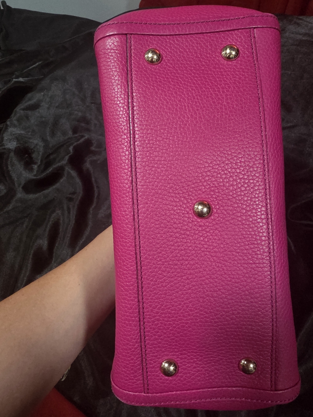 Gucci Pink Soho Pebbled Leather Tote with Tassel - Picture 14 of 16